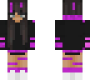 black and purple girl