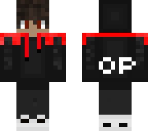 black-red hoodie