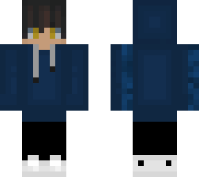blue hoodie