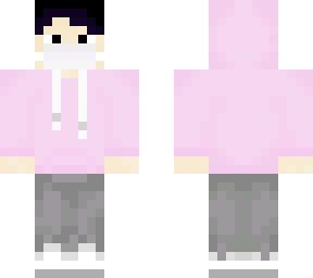 boy in a pink hoodie