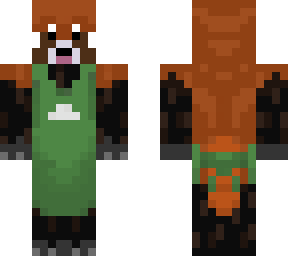 cafe worker red panda