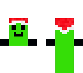 christmas green t pose with funny legs (for bedrock)