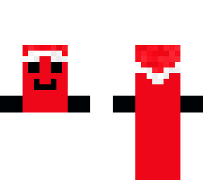 christmas red t pose with funny legs (for bedrock)