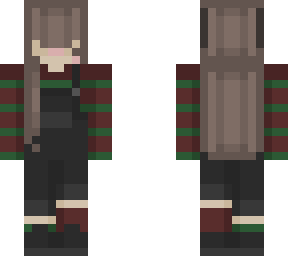christmas sweater overalls oc
