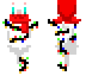 christmas white cat