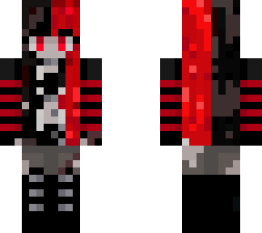 goth split dye girl