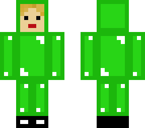 green suit