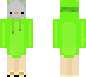 light green ducky mask