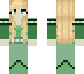 medieval green girl (ripped clothes)