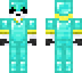 panda with diamond armor
