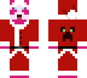 pink christmas panda
