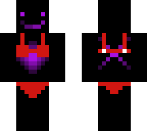 purple demon in bikini