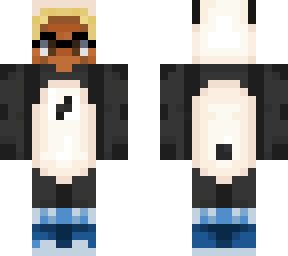 retexture of panda skin black boy- brownskin w/ blonde hair