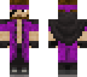 solid snake face w/cloak (purple) summer verison
