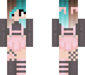 split teal hair