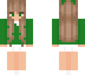 tennis skirt and jumper (girl) (dark green)