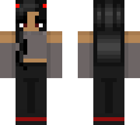 version 2, black hair, horns