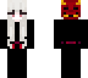 white haired girl