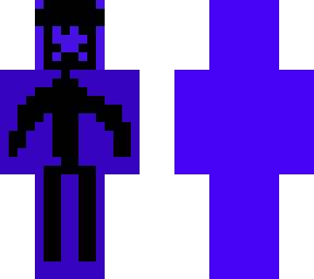 a stick man on a purple man