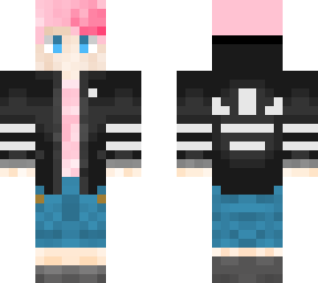 adidas pink-haired boy
