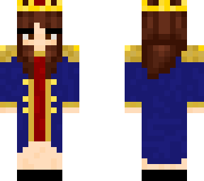 anja skin with long hair (royal clothes)