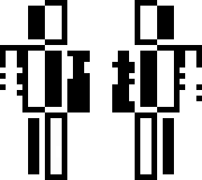 black x white