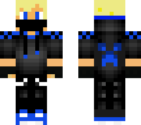 blue gamer with mask