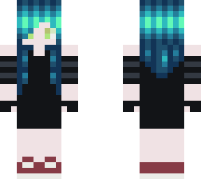 blue/green hair
