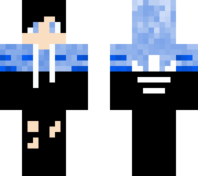 blue hoodie  and black boy (edited hair)