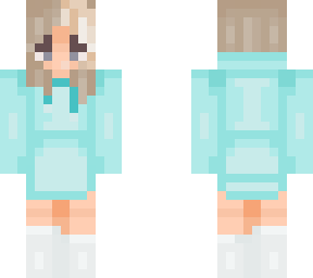 blue hoodie