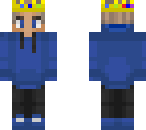 blued with crown