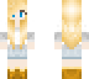 casual blonde girl