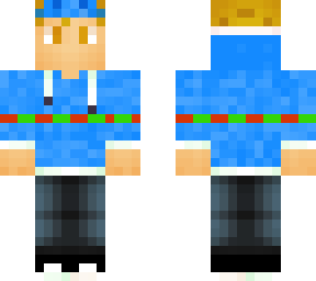 christmas blue skin
