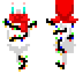 christmas white cat