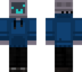 computer with blue hoodie :d