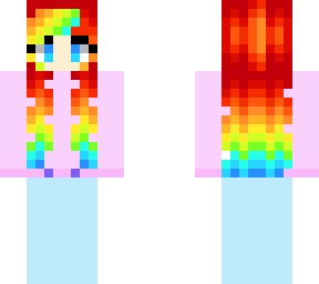 cute girl with rainbow hair base from cleora