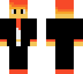 fire red business man