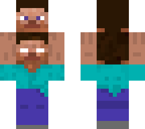herobrine holding steves head