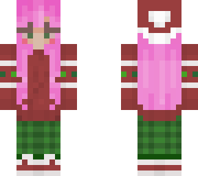 pink hair christmas