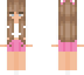 pink skirt with cropped white long sleeve top