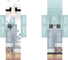white haired girl