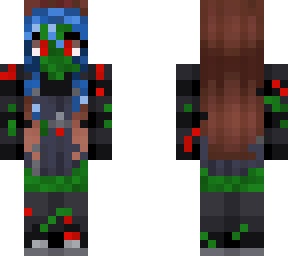 zombie girl blue hair