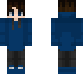 a blue boy.