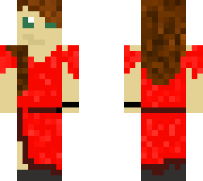 a fairly bad girl in red dress skin that i spent no time on