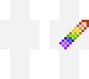 a rainbowish blade