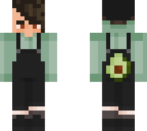 avocado on overalls