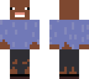 black but hes just came out of an zombie apocalipse