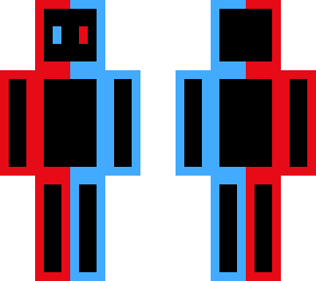 blue&red colorblock (dark version)