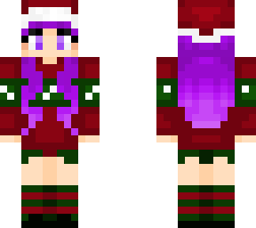 christmas girl purple