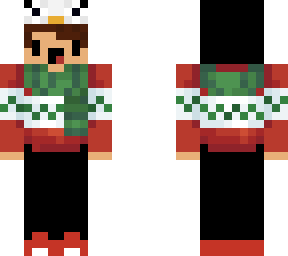 christmas penguin skin with scarf